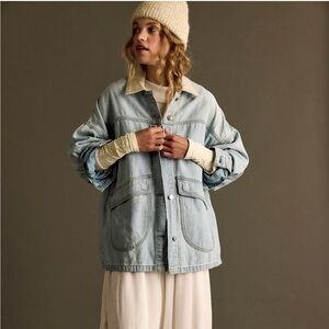 We the Free Lemon Denim Jacket, Medium